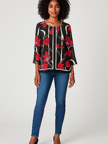 Liz Claiborne Career 3/4 Sleeve Blouse (view 2)