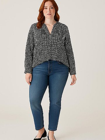 Anne Klein Long Sleeve Blouse (view 2)