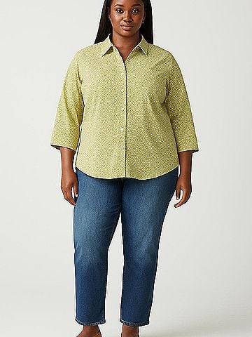 Emily Daniels 3/4 Sleeve Button-Down Shirt (view 2)