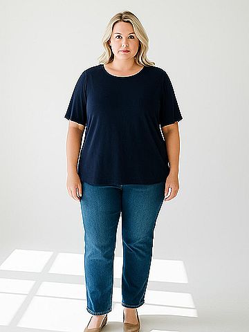 Cable & Gauge Short Sleeve Top (view 2)