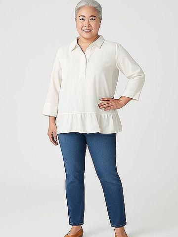 Tiny 3/4 Sleeve Blouse (view 2)