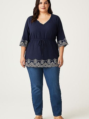 Papermoon 3/4 Sleeve Blouse (view 2)