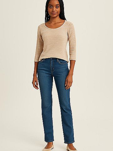 AB Studio 3/4 Sleeve Top (view 2)