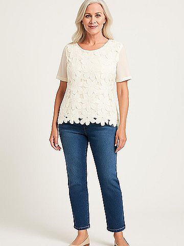 Sunday in Brooklyn Short Sleeve Blouse (view 2)