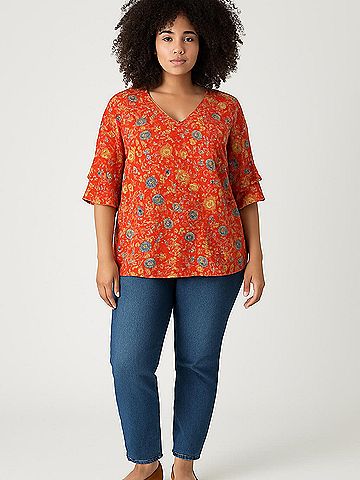 PREMISE Short Sleeve Blouse (view 2)