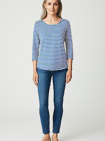 T by Talbots 3/4 Sleeve Top (view 2)