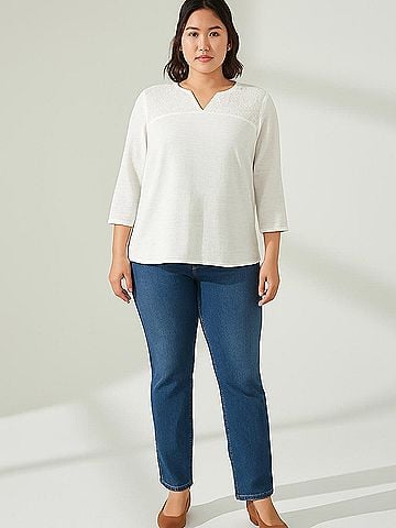 Emily Daniels 3/4 Sleeve Top (view 2)
