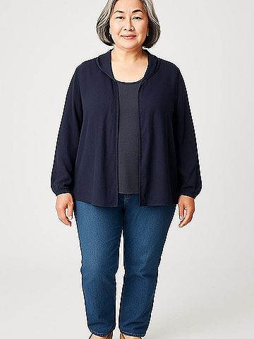 Bar III 3/4 Sleeve Blouse (view 2)