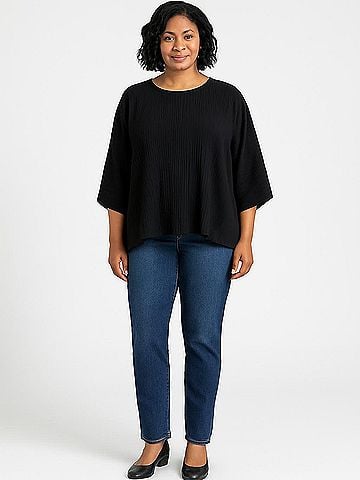 Paper Label Long Sleeve Blouse (view 2)