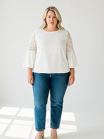 Anne Klein 3/4 Sleeve Top (view 2)