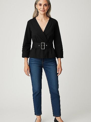 Bershka 3/4 Sleeve Blouse (view 2)