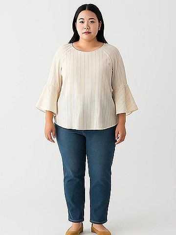 LC Lauren Conrad 3/4 Sleeve Blouse (view 2)