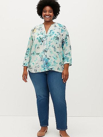 Apt. 9 3/4 Sleeve Blouse (view 2)