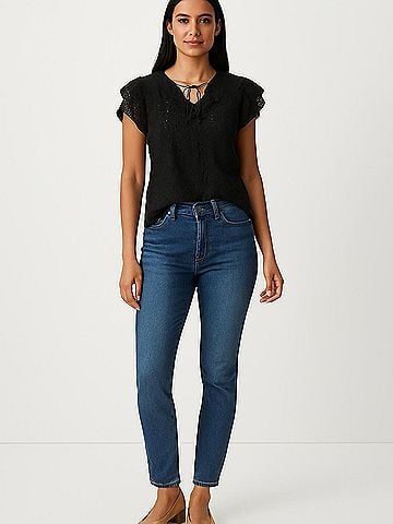 Solitaire Short Sleeve Blouse (view 2)