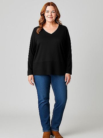 Anne Klein Long Sleeve Blouse (view 2)
