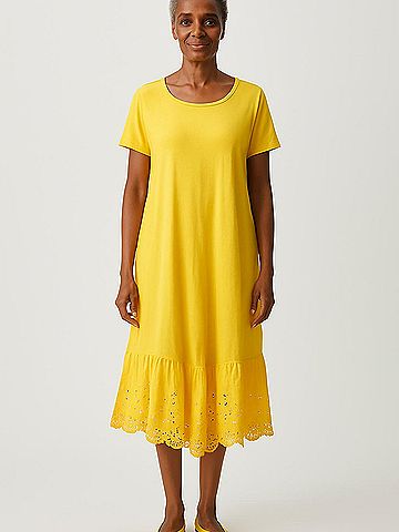 LOGO by Lori Goldstein Casual Dress (view 2)