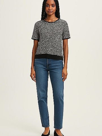 Anne Klein Short Sleeve Top (view 2)