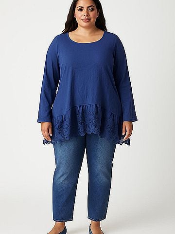 LOGO by Lori Goldstein Long Sleeve Blouse (view 2)