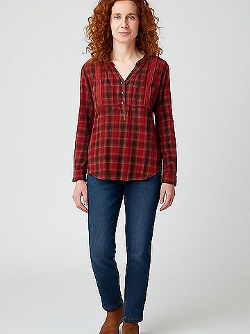 Ruff Hewn Long Sleeve Blouse (view 2)
