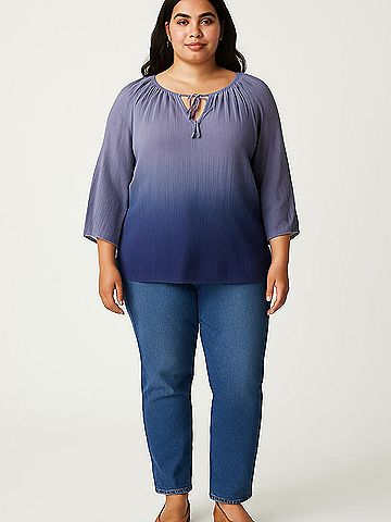 Como Vintage 3/4 Sleeve Blouse (view 2)