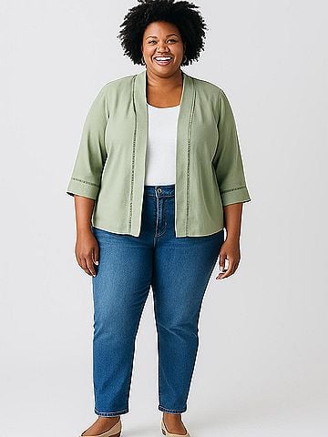 Norm Thompson 3/4 Sleeve Blouse (view 2)