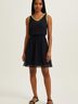 Express 100% Polyester Color Block Black Cocktail Dress Size S - photo 2