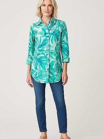Blue Island 3/4 Sleeve Blouse (view 2)