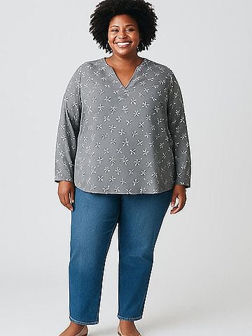 Anne Klein 3/4 Sleeve Blouse (view 2)