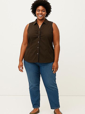 Apt. 9 Sleeveless Button-Down Shirt (view 2)