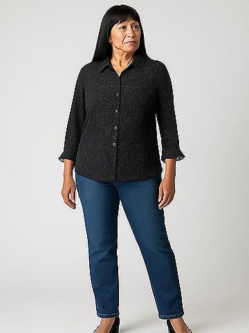 Louben 3/4 Sleeve Blouse (view 2)
