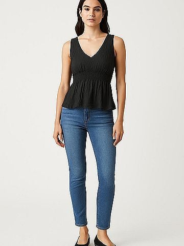 Express Design Studio Sleeveless Silk Top (view 2)