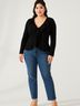 Sofia Cashmere 100% Cashmere Black Long Sleeve Blouse Size L - photo 2