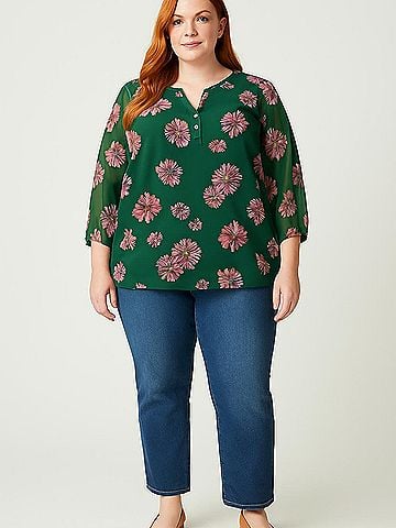 Papermoon 3/4 Sleeve Blouse (view 2)