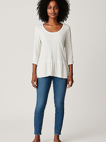 Left of Center 3/4 Sleeve Top (view 2)