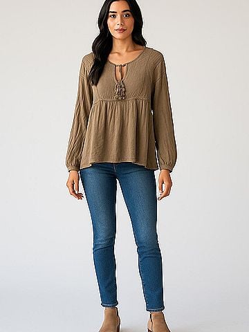 Amuse Society Long Sleeve Blouse (view 2)