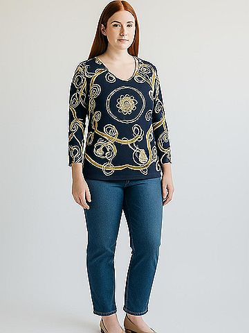 J. McLaughlin 3/4 Sleeve Blouse (view 2)