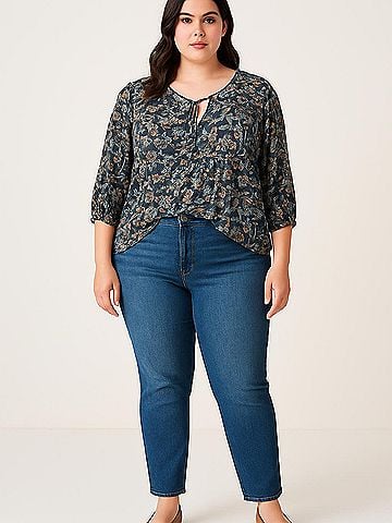 Papermoon 3/4 Sleeve Blouse (view 2)