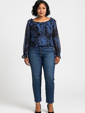 Donna Ricco Long Sleeve Blouse (view 2)