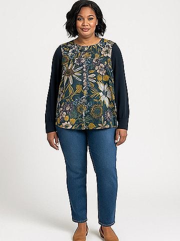 Tiny Long Sleeve Blouse (view 2)