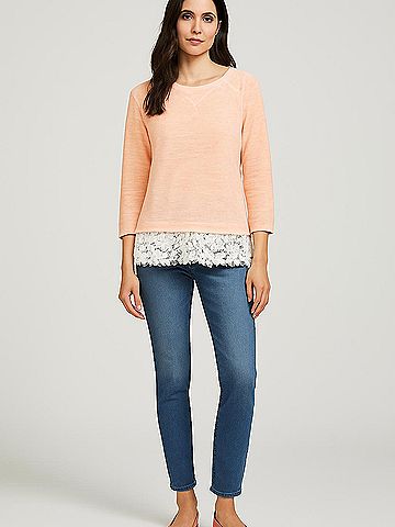 Sunday in Brooklyn 3/4 Sleeve Top (view 2)
