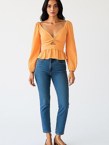 Mi ami 3/4 Sleeve Blouse (view 2)
