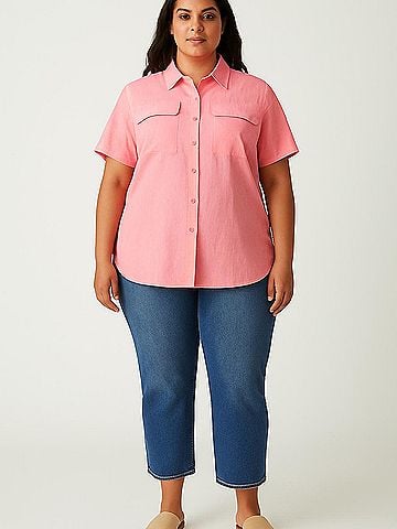 Magellan Outdoors Short Sleeve Blouse (view 2)