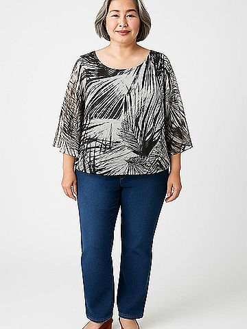 db established 1962 3/4 Sleeve Blouse (view 2)