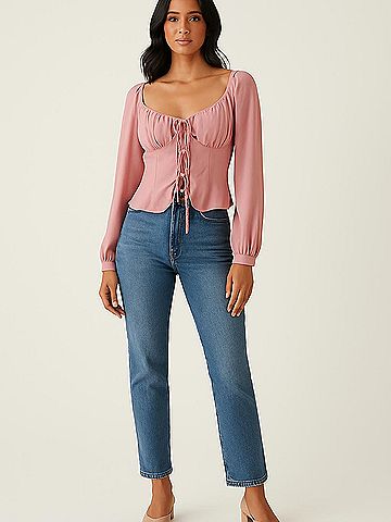 Majorelle Long Sleeve Blouse (view 2)