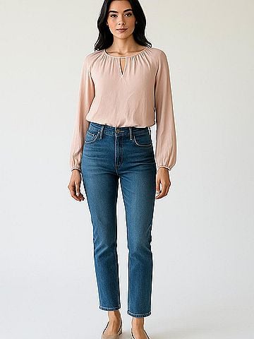 Matison Stone Long Sleeve Blouse (view 2)