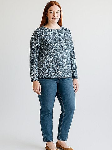 Carve Designs Long Sleeve Blouse (view 2)