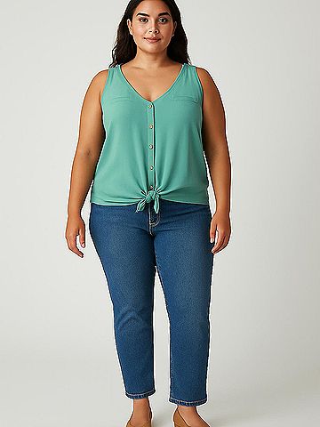 Fortune + Ivy Sleeveless Blouse (view 2)