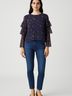 Madewell 100% Polyester Blue 3/4 Sleeve Blouse Size XS - photo 2