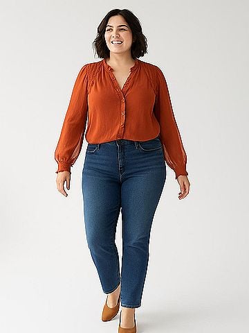 Forever That Girl for Anthropologie Long Sleeve Blouse (view 2)