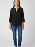Daniel Rainn Stars Black 3/4 Sleeve Blouse Size M - photo 2
